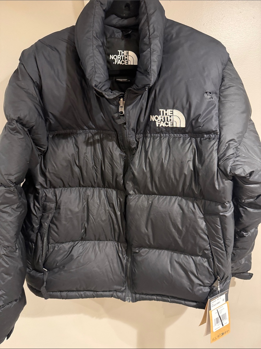The North Face Women’s Black Puffer Jacket with Logo
